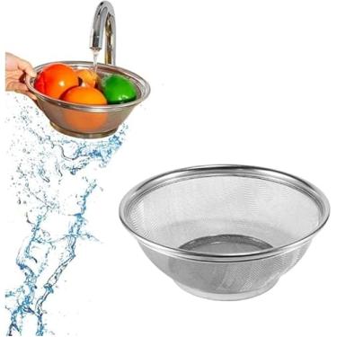Imagem de Escorredor Inox Macarrão Legumes Verduras Inox - 20cm