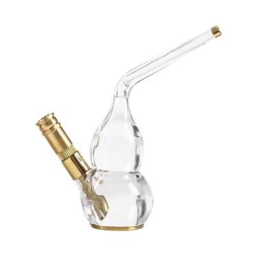 Imagem de Mini Narguilé Duplo Com Filtro De Água E Garrafa Para Fumar Tabaco - N