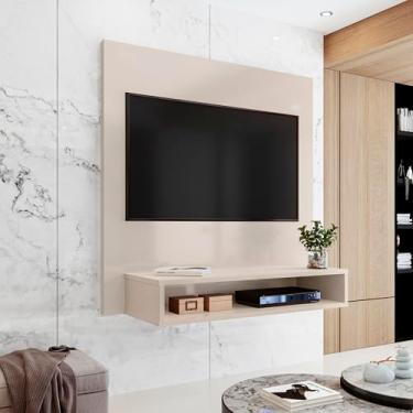 Imagem de Painel de TV Pequeno 32 Polegadas Quarto Sala Apartamento MDP Resistente (OFF WHITE)