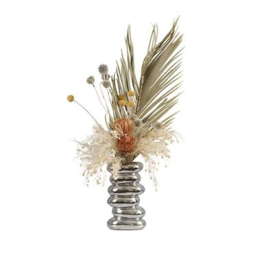 Imagem de VHDY85KA Decorações para decoração de casa, arranjos de flores artificiais, mesa de centro de mesa, decorações de casamento com vasos, casa de fazenda