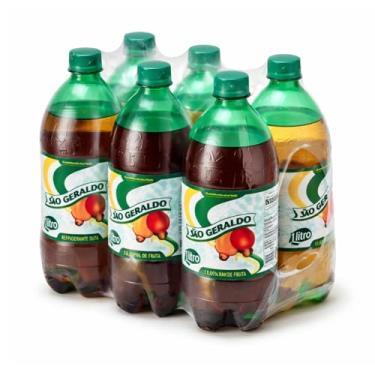 Imagem de Refrigerante São Geraldo Caju 1 Litro – Fardo com 6 Unidades Bebida Gaseificada Tradicional Nordestina