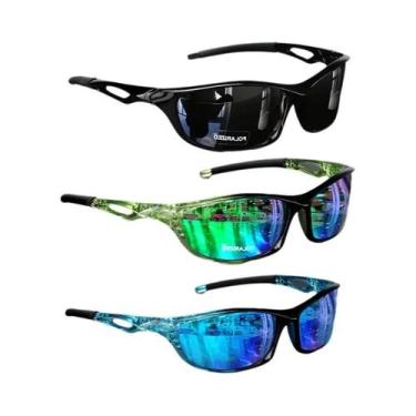 Imagem de Óculos De Sol Esportivos Vintage Unissex UV400 Anti-reflexo Para Pesca