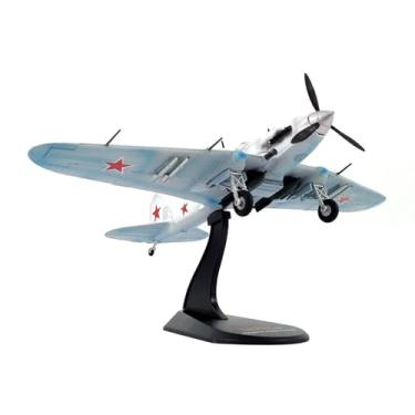 Imagem de Aeronave de Ataque Soviética Ilyushin IL-2 Shturmovik da Segunda Guerra Mundial de Liga Mundial Modelo 1:72 Simulação Científica Modelo CA