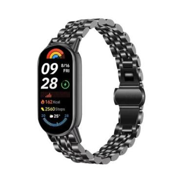 Imagem de Pulseira De Metal Em Aço Inoxidável Para Xiaomi Mi Band 10 9 8 Smartwa