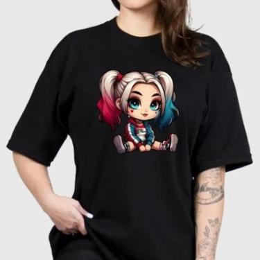 Imagem de Camiseta Oversized de Algodão Premium Esquadrão-Feminino