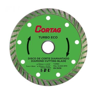 Imagem de Disco De Corte Diamantado Eco Turbo Cortag 110mm