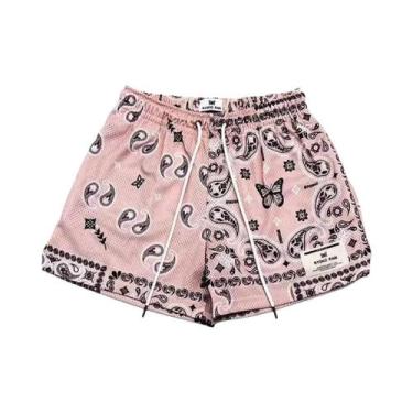 Imagem de Shorts Masculinos Esportivos Casuais De Secagem Rápida Em Tela Para Mo