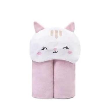 Imagem de Toalha De Banho Bebe Infantil Atoalhada Com Forro de Fralda Mami Bichu