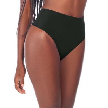 Imagem de Calcinha Fio Dental Cós Alto Laser Termofusionada Preto Zee Rucci, G
