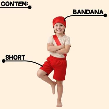 Imagem de Fantasia Infantil Saci Sitio Do Pica Pau Folclore Tamanho:M (8/10 ANOS