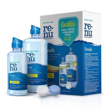 Imagem de Kit Renu Fresh para Lentes Solução 355ml + Solução com 120ml + Estojo 