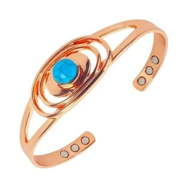 Imagem de Pulseira Magnética Ajustável De Cobre Puro Para Mulheres Com Incrustaç