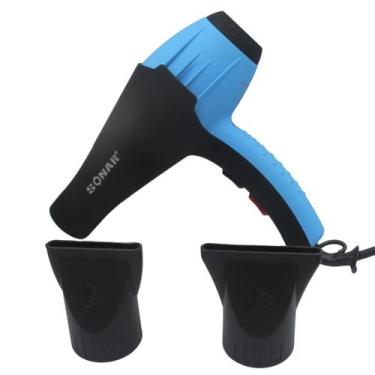 Imagem de Secador De Cabelos Profissional Alta Potencia Cor:Vermelho - com preto