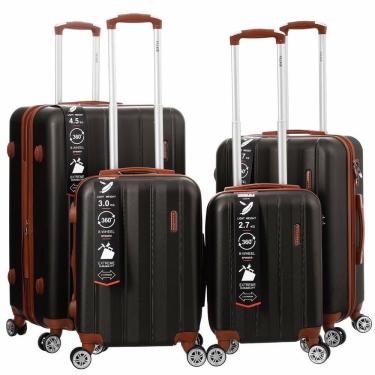 Imagem de Mala De Viagem Rígida Abs 4 Peças Rodinhas 360º Expansível