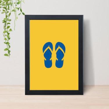 Imagem de Quadro Brasilidades Arte Brasileira A4 C/ Moldura e Vidro 15 Cor: Pret