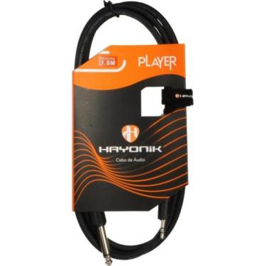 Imagem de Cabo de Áudio Player P2 x P10 1,8m Preto Hayonik