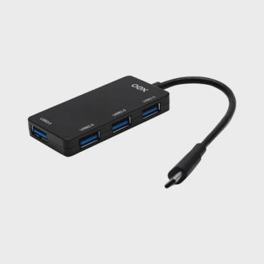 Imagem de Distribuidor De Conexao Hub Usb-C 3.0 OEX  Hb103 Preto