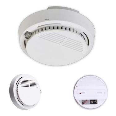 Imagem de Detector De Incendio Alarme Fogo Fumaca Sensor Fotoeletrico Seguranca Casa Comercial Empresarial Protecao Do Lar