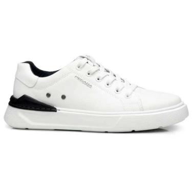 Imagem de Sapatênis Masculino Levi Couro Soft Branco Pegada 110901-01-Masculino