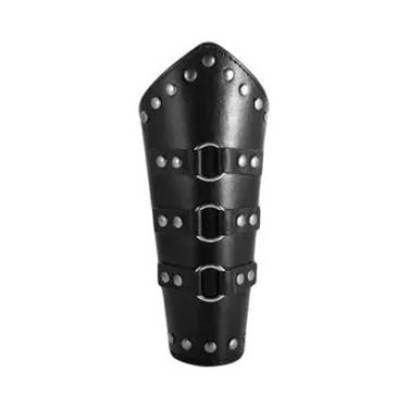 Imagem de Protetores De Braço De Couro Para Homens, Estilo Medieval Viking Pirat