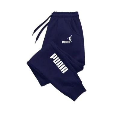 Imagem de Calças De Jogging Esportivas Masculinas Com Estampa PUAIA, Cor Sólida,