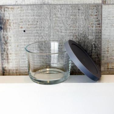 Imagem de Pote Lyor de Vidro com Tampa em PP Cinza 200ml - Wolff