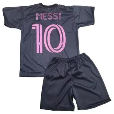 Imagem de Kit Conjunto Infantil de Futebol Camisa e Shorts com Escudo Bordado M3