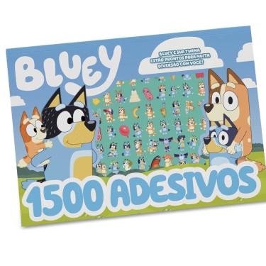 Imagem de Bluey Prancheta Para Colorir Com 1500 Adesivos