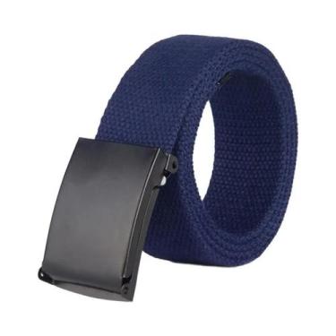 Imagem de Cintos De Jeans Unissex Em Lona Com Fivela De Metal Em Cores Candy 120