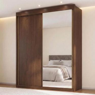 Imagem de Guarda Roupa Casal 2 Portas de Correr 100% Mdf Chicago - Conquista Móv