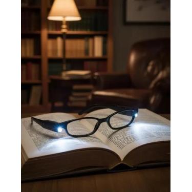 Imagem de Óculos para Leitura com LED e Lente Grau +2.00 Dioptria - Yeet
