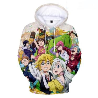 Imagem de Pulôver de anime com estampa 3D Stevens Deadly's Sins, sola longa - Ta