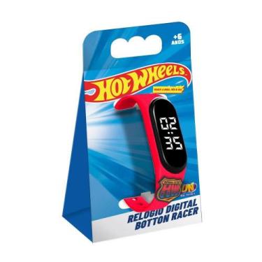 Imagem de Hot Wheels Relógio Digital Botton Racer - Fun Divirta-se