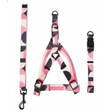 Imagem de Coleira para Cachorro, Guia Peitoral Coleira Pescoço, Estilo Pet, Filh