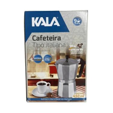 Imagem de Cafeteira Italiana Alumínio 9 Xícaras Moka 450ml Kala