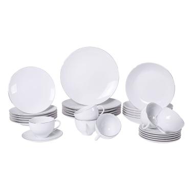 Imagem de Aparelho De Jantar Tramontina Atena Em Porcelana Decorada 30 Peças