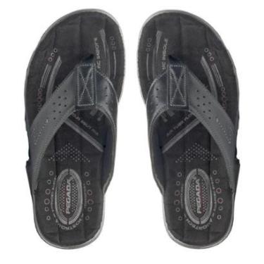 Imagem de Chinelo de Dedo Masculino em Couro Dia a Dia Conforto Pegada-Masculino