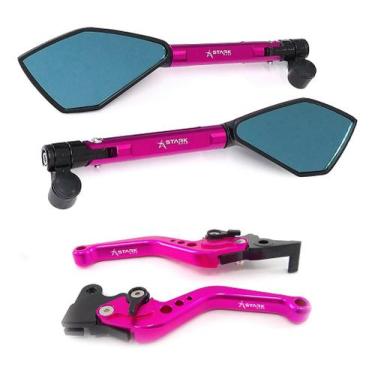 Imagem de Manete Esportivo Retrovisor Xt660r Xt Tdm 225 Dt200 - Stark Race, Pink