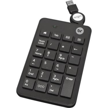 Imagem de Teclado Mini USB Numerico Retr. 23tc Pto - Bright