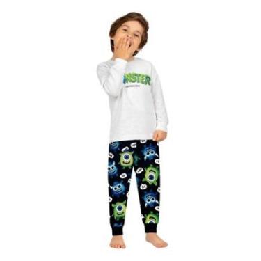 Imagem de Pijama de Moleton Monster Infantil Bebê Menino Kyly-Masculino