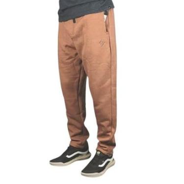Imagem de Calça Moletom Back Wash C26002 Marrom-Masculino