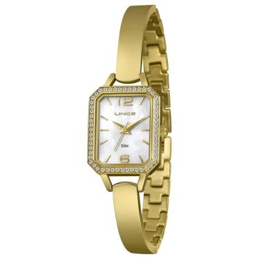 Imagem de Relógio LINCE feminino dourado prateado LQGH297L23 B2KX