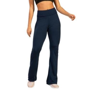 Imagem de Calça Legging Flare Peluciada Bella Fiore Boca de Sino Bailarina Cintura Cós Alto Moda...