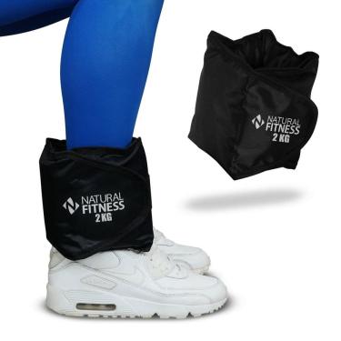 Imagem de Par de Caneleira Peso Perna 2Kg Tornozeleira Profissional Para Musculação Academia Kit...