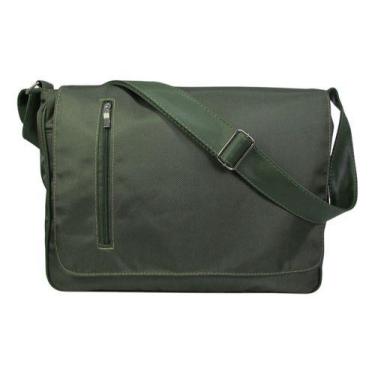 Imagem de Bolsa Pasta Carteiro Nylon Resistente Alça Reforçada Unissex Para Estu