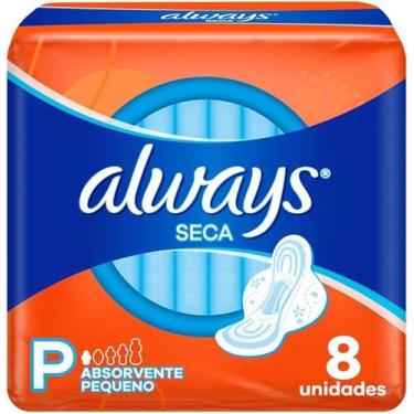 Imagem de Absorvente always super proteção seca com abas c/8