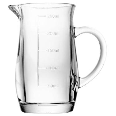 Imagem de Jarra Medidora 250ml Lyor Vidro com Alça Bico Direcionador Receita Cozinha Graduada