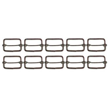 Imagem de 50un Regulador 50mm Niquelado Ferro Passador Alça Mochilas - Sem Marca
