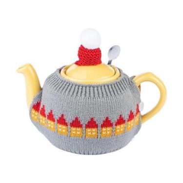 Imagem de Tea Cozy LONGDON HOMEONE 600ml Fibra Acrílica Cinza