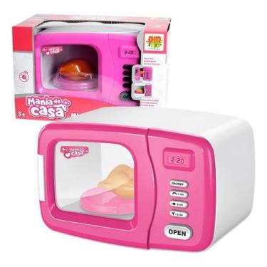 Imagem de Brinquedo Micro-ondas Mania De Casa Infantil Com Luz Som - Dm Toys, Ro